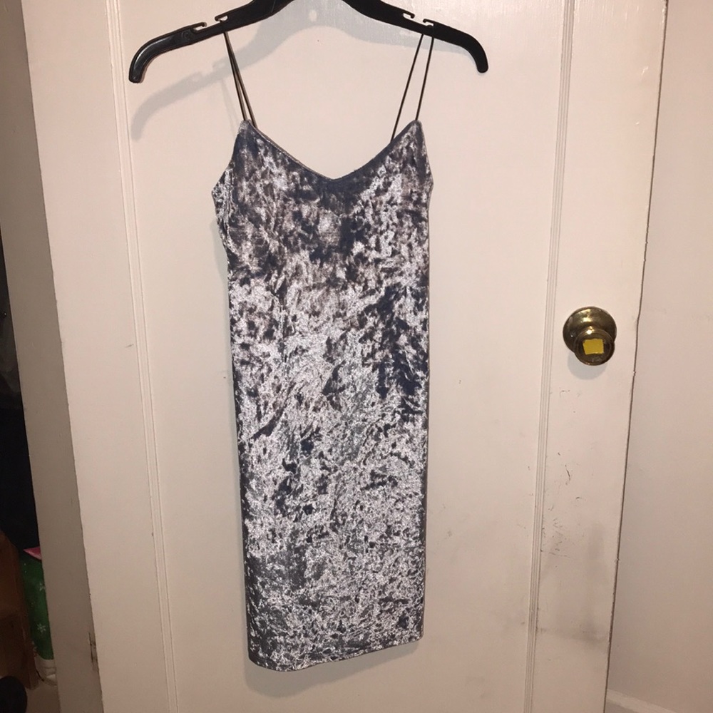 Velvet Blue Dress